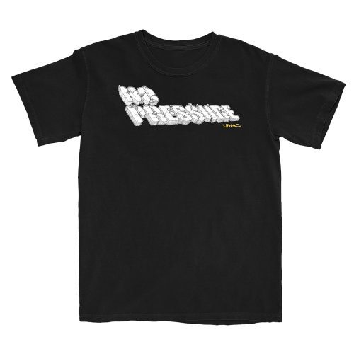 No Pressure Broken Logo Black Tshirt 2